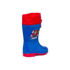 Clearance Stivali da pioggia blu e rossi da bambino Super Bambino Stivali Da Pioggia Bambino