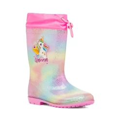 Outlet Stivali di gomma da pioggia multicolore con glitter Bambino Stivali Da Pioggia Bambino