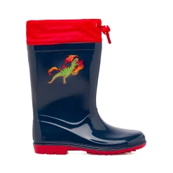 Online Stivali di gomma da pioggia blu e rosso Bambino Stivali Da Pioggia Bambino