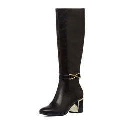 Best Stivali eleganti da donna neri con tacco 6,5 cm e dettaglio laminato Donna Scarpe Eleganti|Scarpe Cerimonia Donna