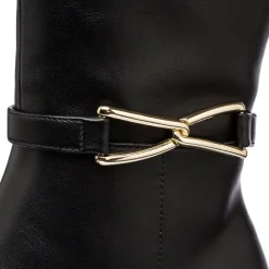 Best Stivali eleganti da donna neri con tacco 6,5 cm e dettaglio laminato Donna Scarpe Eleganti|Scarpe Cerimonia Donna