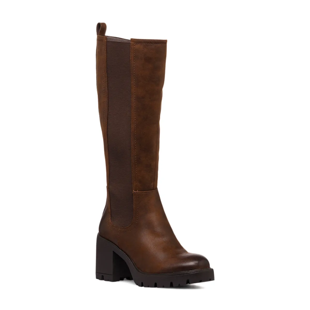 Best Stivali marroni con tacco 8 cm da Donna Donna Stivali Donna