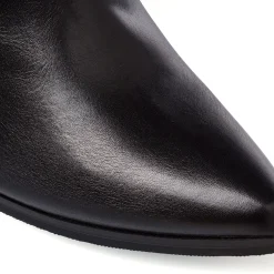 Clearance Stivali neri alti da Donna con tacco a colonna 8 cm Donna Stivali Donna