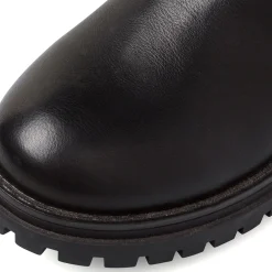 Online Stivali neri alti da Donna con fascia elastica Donna Stivali Donna