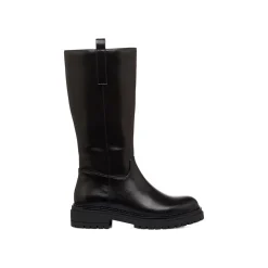 New Stivali neri da Donna con zip Donna Stivali Donna