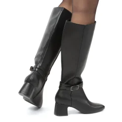 Stivali neri da Donna con fibbia e tacco 5,5 cm Donna Stivali Donna