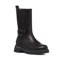 Discount Stivali neri da ragazza con dettaglio cuore Bambino Stivaletti Bambina|Scarpe Ragazza