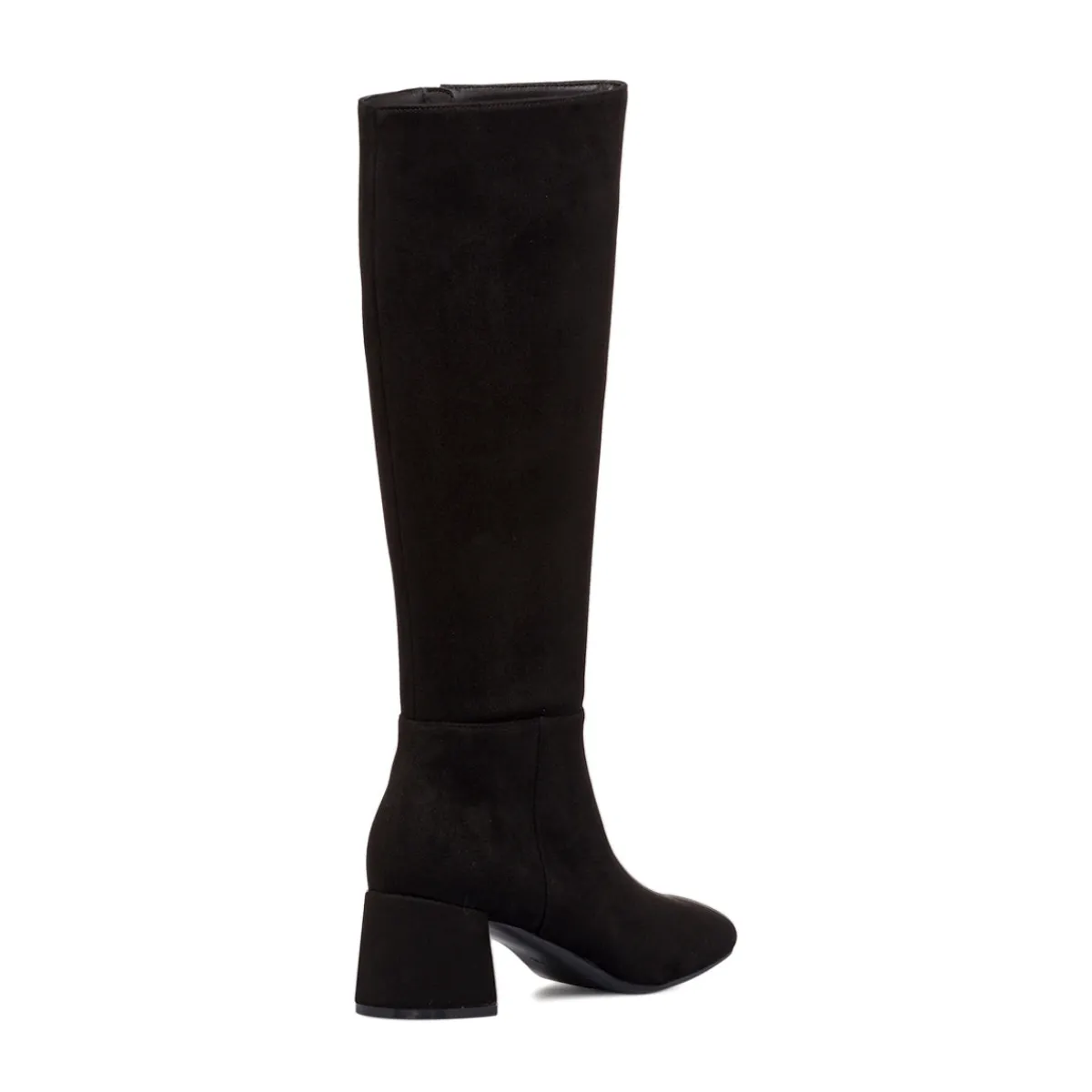 Hot Stivali neri effetto scamosciato da Donna con tacco 6 cm Donna Stivali Donna