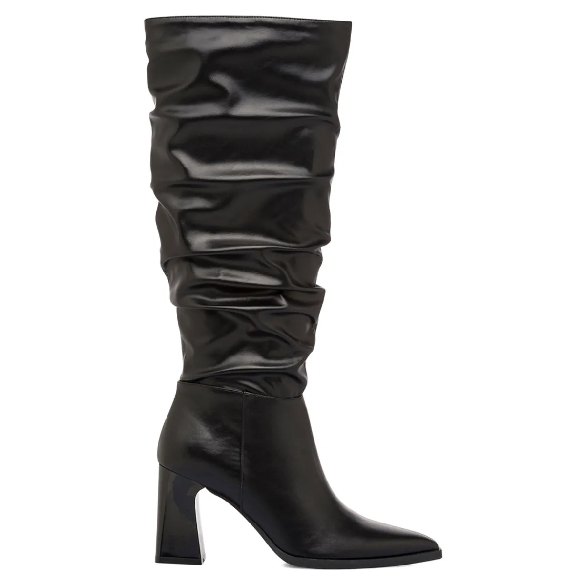 Best Stivali slouchy alti neri da Donna con tacco 8 cm Lora Ferres Donna Stivali Donna