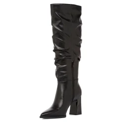 Best Stivali slouchy alti neri da Donna con tacco 8 cm Lora Ferres Donna Stivali Donna