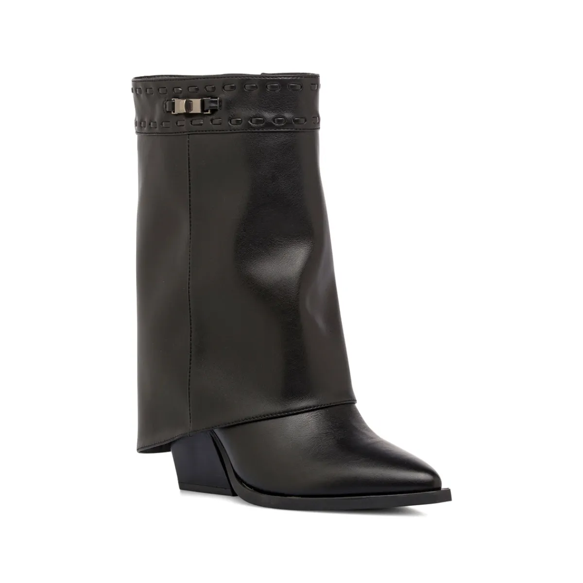 Best Stivali texani camperos con risvolto neri da Donna Donna Stivali Texani|Stivaletti Donna