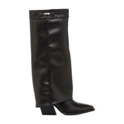 Clearance Stivali texani camperos con risvolto neri da Donna Donna Stivali Texani|Stivali Donna