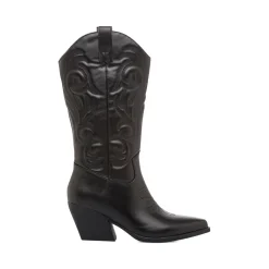 Stivali texani Camperos da donna neri con tacco 6 cm Donna Stivali Texani|Stivali Donna