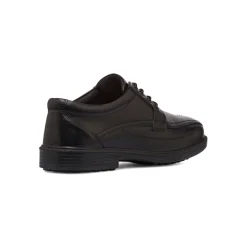 Outlet Stringate comfort derby da uomo nere in pelle con soletta in memory foam Uomo Scarpe Comfort Uomo|Stringate Uomo