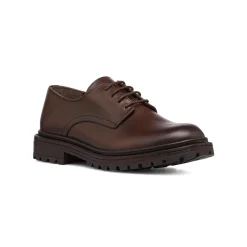 Stringate derby da uomo marroni in pelle Uomo Look Marrone Uomo 👞|Stringate Uomo