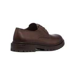 Stringate derby da uomo marroni in pelle Uomo Look Marrone Uomo 👞|Stringate Uomo