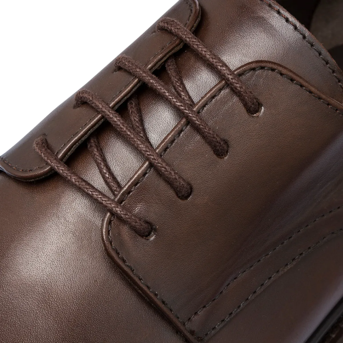 Stringate derby da uomo marroni in pelle Uomo Look Marrone Uomo 👞|Stringate Uomo