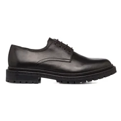 Sale Stringate derby da uomo marroni il pelle Uomo Stringate Uomo