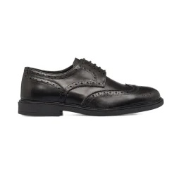 Hot Stringate derby eleganti nere da uomo in pelle con dettagli brogue Uomo Scarpe Eleganti Uomo|Scarpe Cerimonia Uomo