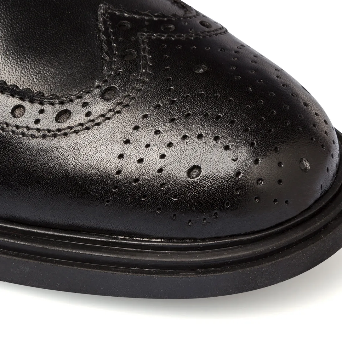 Hot Stringate derby eleganti nere da uomo in pelle con dettagli brogue Uomo Scarpe Eleganti Uomo|Scarpe Cerimonia Uomo