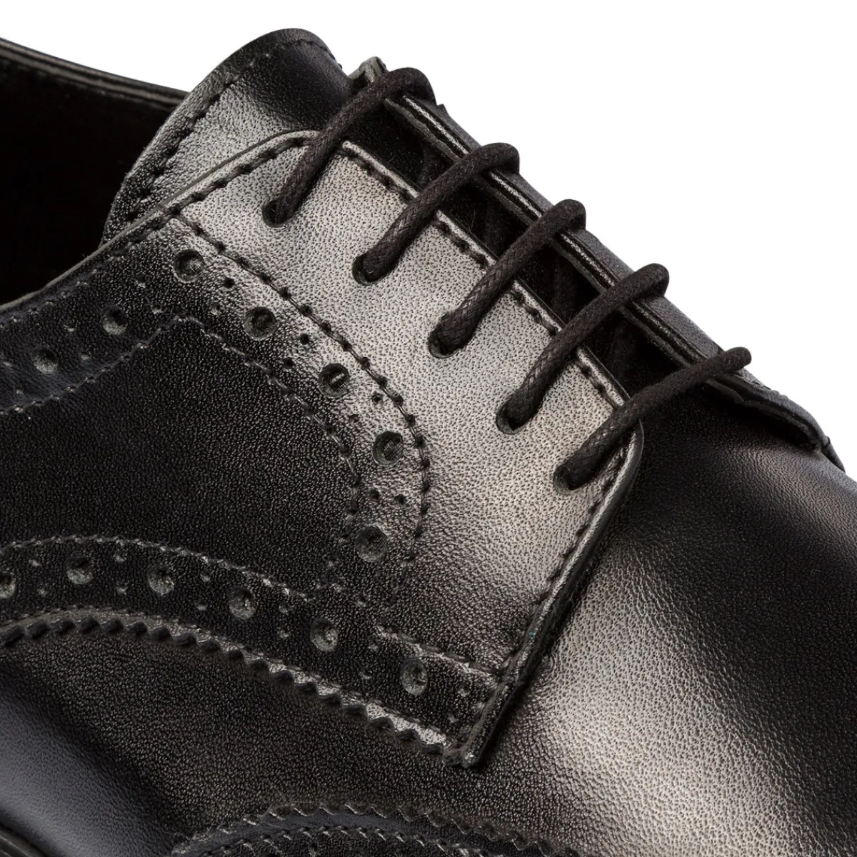 Hot Stringate derby eleganti nere da uomo in pelle con dettagli brogue Uomo Scarpe Eleganti Uomo|Scarpe Cerimonia Uomo
