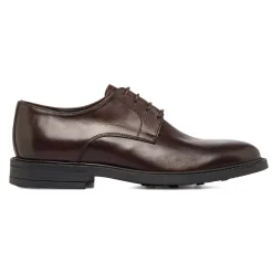 Hot Stringate Derby marroni da Uomo in pelle Uomo Scarpe Eleganti Uomo|Scarpe Cerimonia Uomo