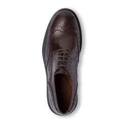 New Stringate Derby marroni da Uomo in Pelle con inserti Brogue Uomo Scarpe Eleganti Uomo|Scarpe Cerimonia Uomo