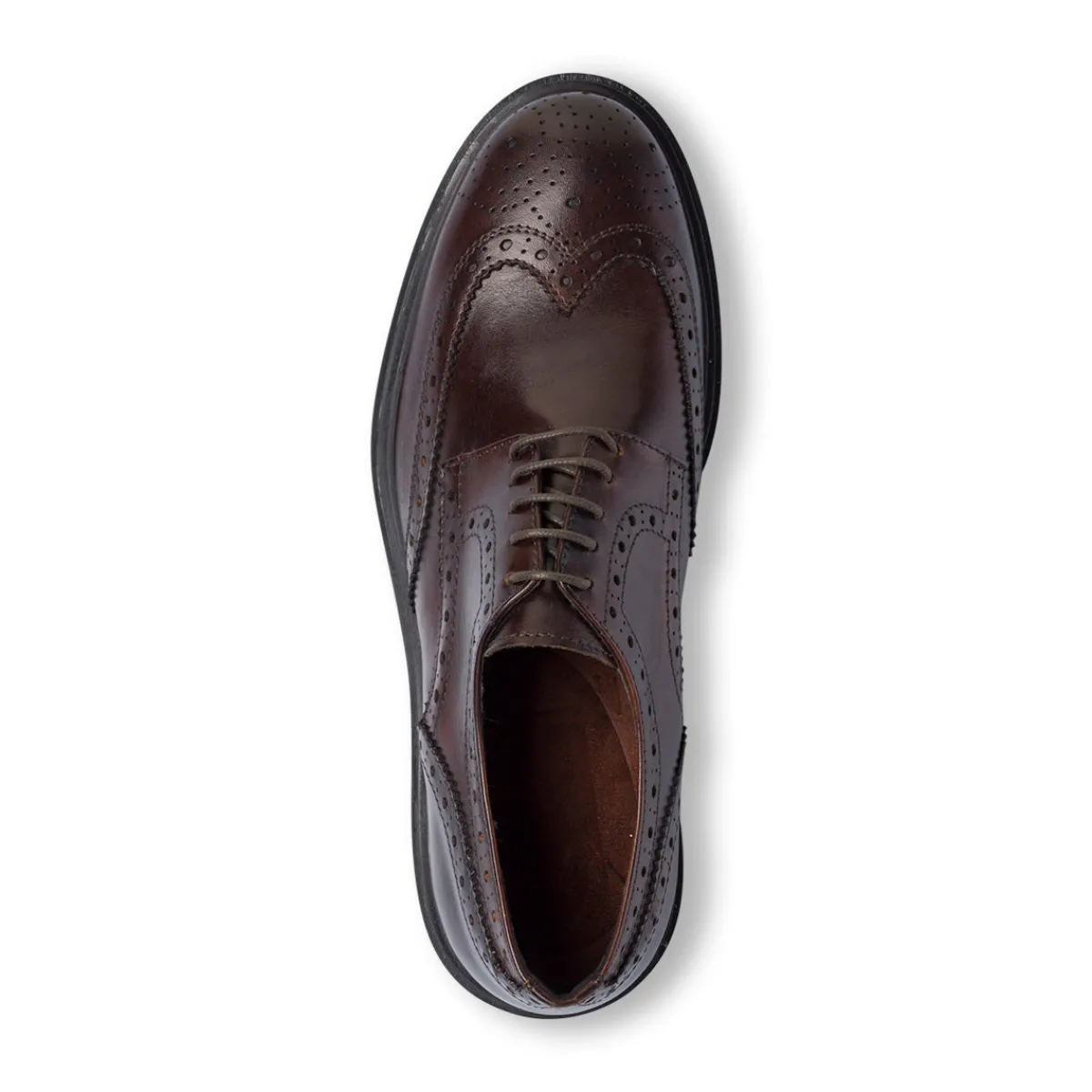 New Stringate Derby marroni da Uomo in Pelle con inserti Brogue Uomo Scarpe Eleganti Uomo|Scarpe Cerimonia Uomo