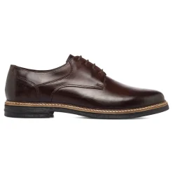 Clearance Stringate derby marroni in Pelle da Uomo con Memory Uomo Scarpe Eleganti Uomo|Scarpe Cerimonia Uomo