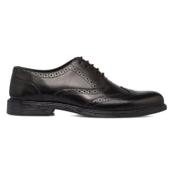 New Stringate eleganti derby con dettagli brogue da uomo nere in pelle Uomo Scarpe Eleganti Uomo|Scarpe Cerimonia Uomo