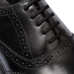 New Stringate eleganti derby con dettagli brogue da uomo nere in pelle Uomo Scarpe Eleganti Uomo|Scarpe Cerimonia Uomo