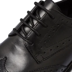 Sale Stringate nere da donna con dettagli brogue e allacciatura derby Donna Scarpe Eleganti|Stringate Donna