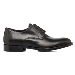 Discount Stringate nere da Uomo in pelle con allacciatura derby Uomo Scarpe Eleganti Uomo|Stringate Uomo