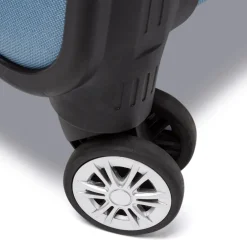 Discount Trolley Bagaglio a mano azzurro in tessuto Bagaglio A Mano