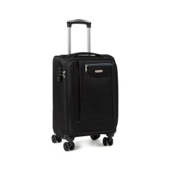 Hot Trolley bagaglio a mano in tessuto nero Bagaglio A Mano