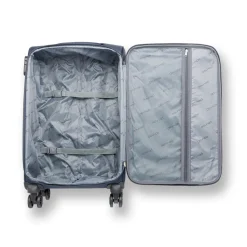 Outlet Trolley bagaglio a mano in tessuto blu Bagaglio A Mano