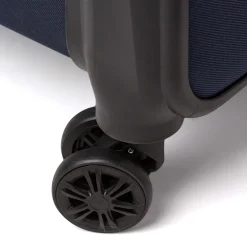 Outlet Trolley bagaglio a mano in tessuto blu Bagaglio A Mano