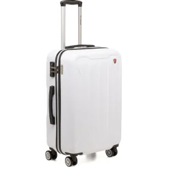 Sale Trolley medio bianco in ABS Corse x Ciak Roncato Flight Valigie Medie