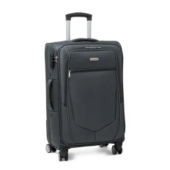 Trolley medio grigio antracite in tessuto Valigie Medie