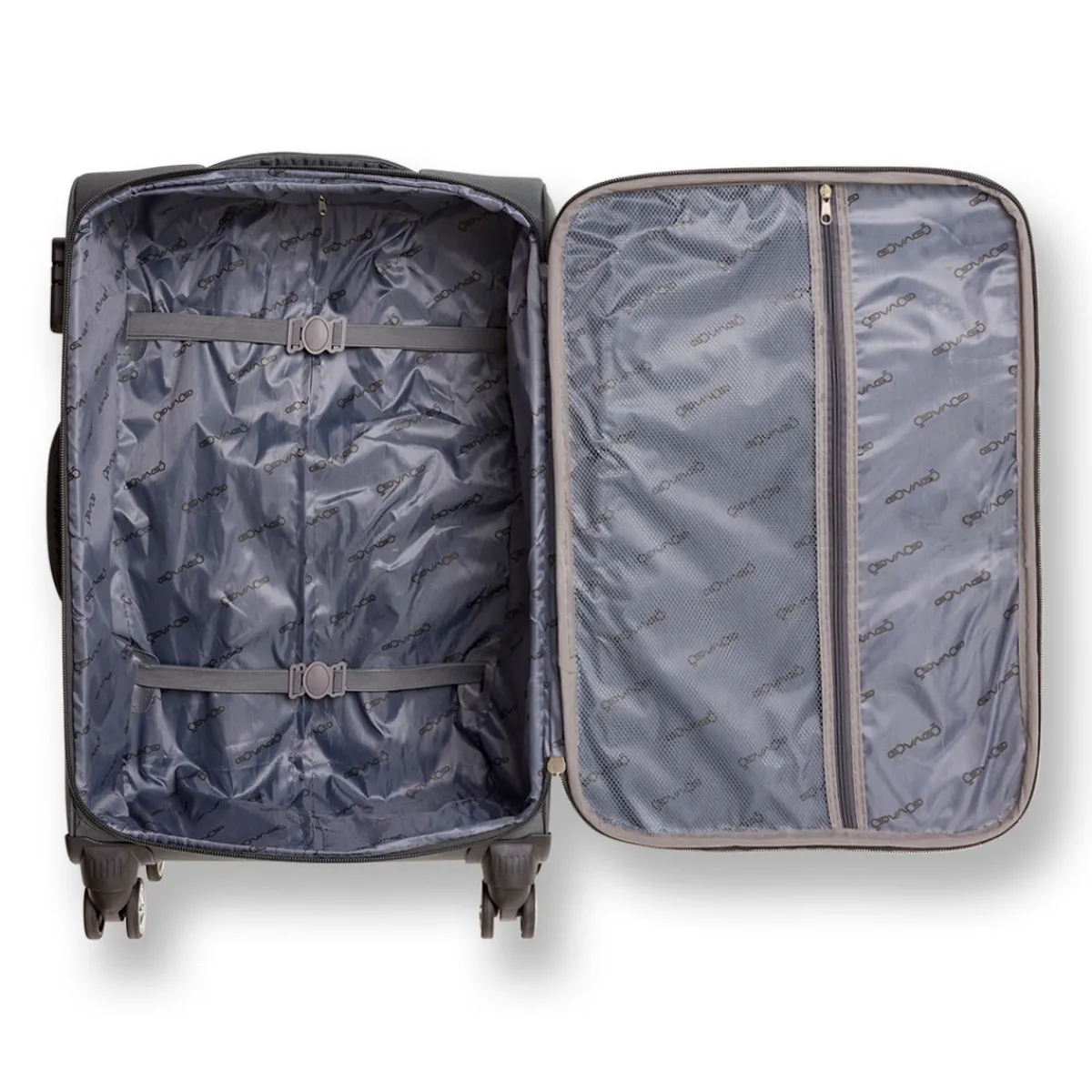 Trolley medio grigio antracite in tessuto Valigie Medie