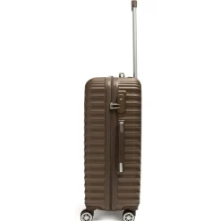 Sale Trolley medio marrone in ABS Valigie Medie