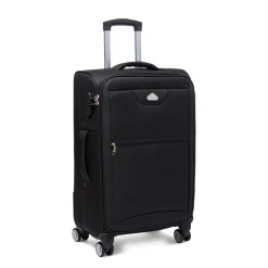 Discount Trolley medio nero in tessuto Valigie Valigie Medie