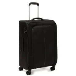 Online Trolley medio nero in tessuto Caracas Valigie Medie