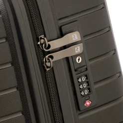 Trolley medio nero rigido in ABS Hexa Valigie Medie