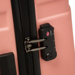 Outlet Trolley medio rosa in ABS Valigie Medie