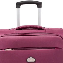 Discount Trolley medio viola da viaggio in tessuto Valigie Medie