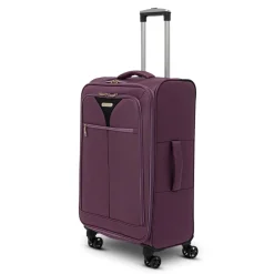 Clearance Trolley medio viola in tessuto Valigie Medie