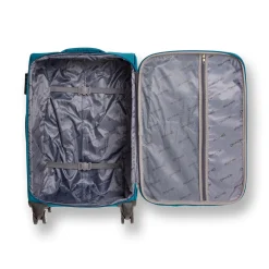 Sale Trolley piccolo blu ottanio in tessuto Bagaglio A Mano