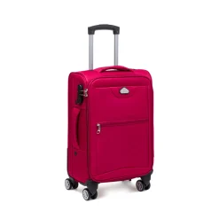 Online Trolley piccolo rosso in tessuto Valigie Bagaglio A Mano