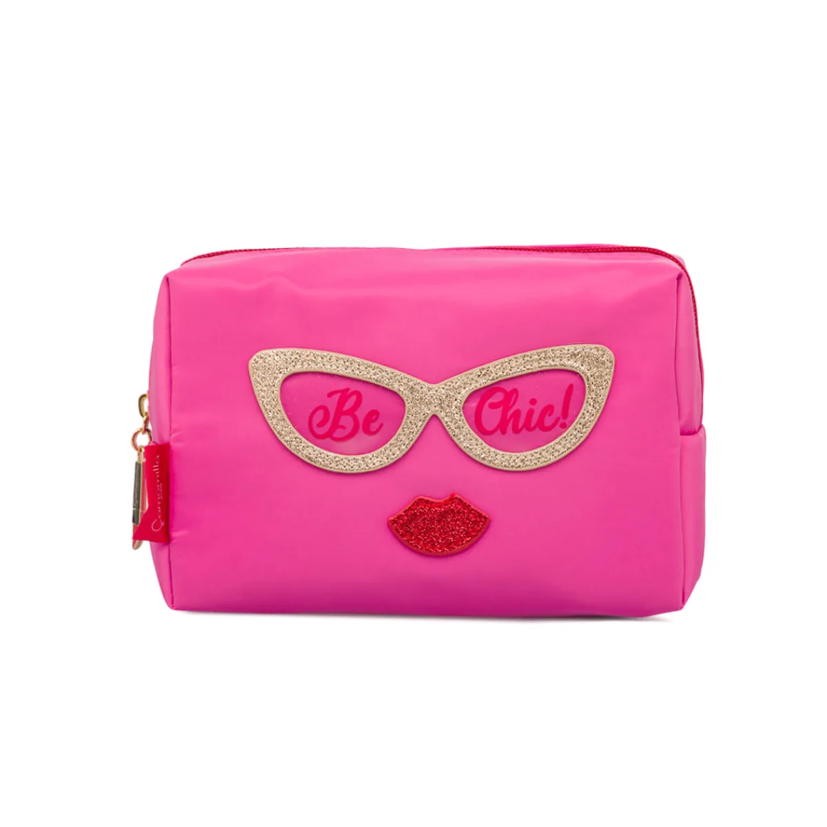 Trousse Fucsia da donna con dettagli glitter Donna Beauty Case E Trousse